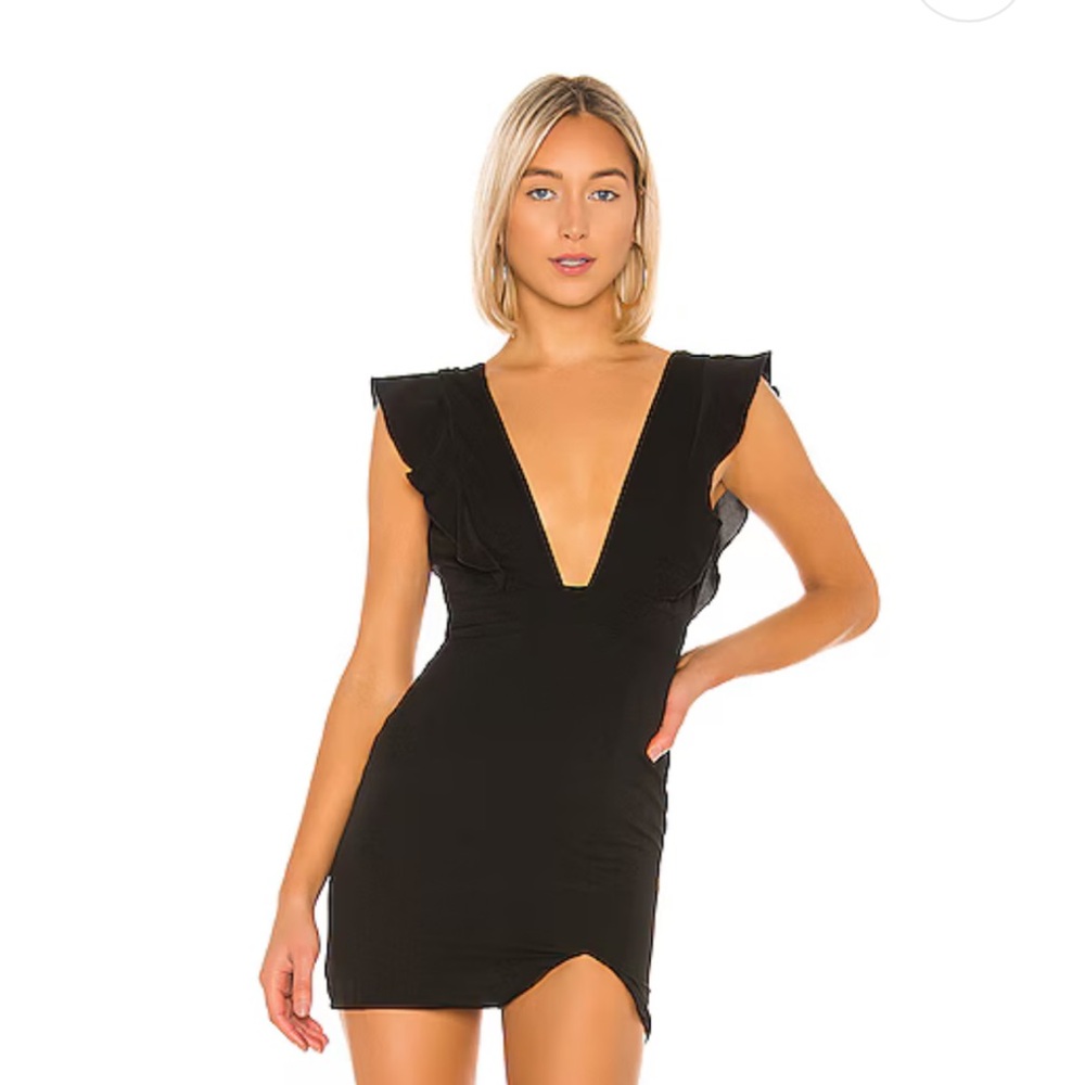 Revolve superdown black mini dress